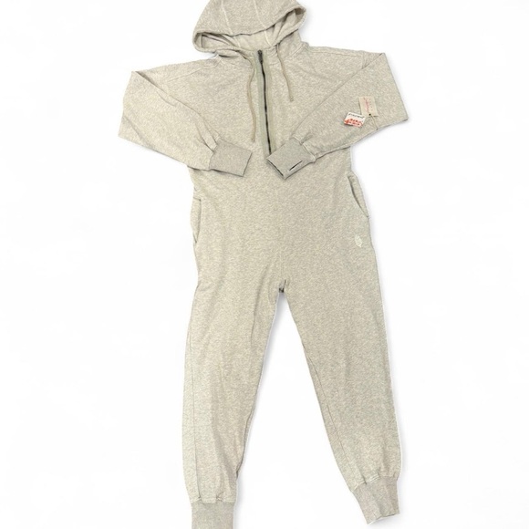 FP Movement Gray Hooded Jumpsuit with Relaxed Fit - Picture 2 of 5
